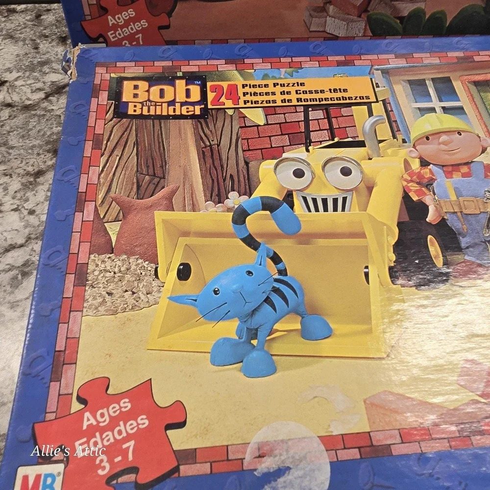 Bob the Builder 24‎ Pc Vintage Puzzles & Action Figure Construction Toy Lot